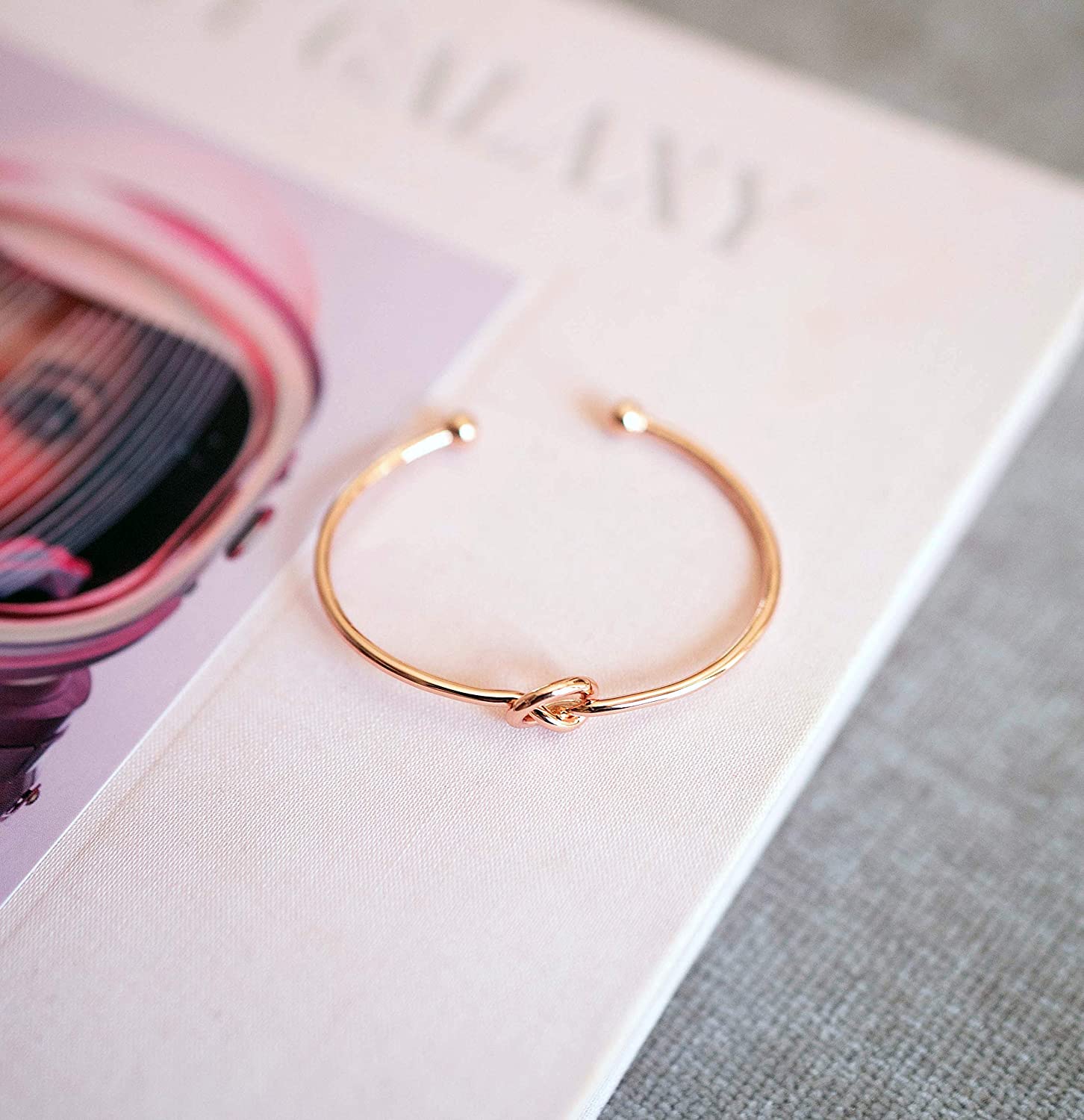 PAVOI 14K Gold Plated Forever Love Knot Infinity Bracelets for Women | Gold Bracelet for Women - Image 3